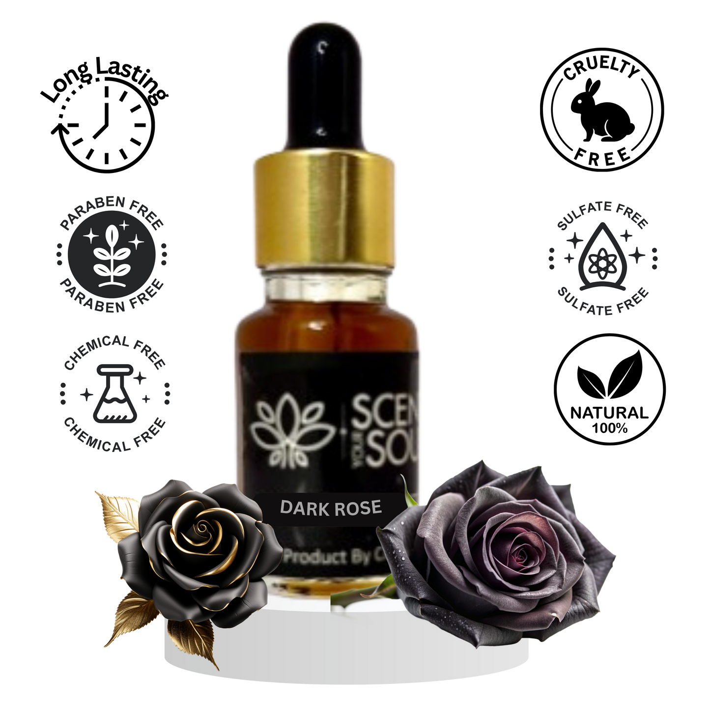 Features of Dark Rose Essential Oil by Scent Your Soul