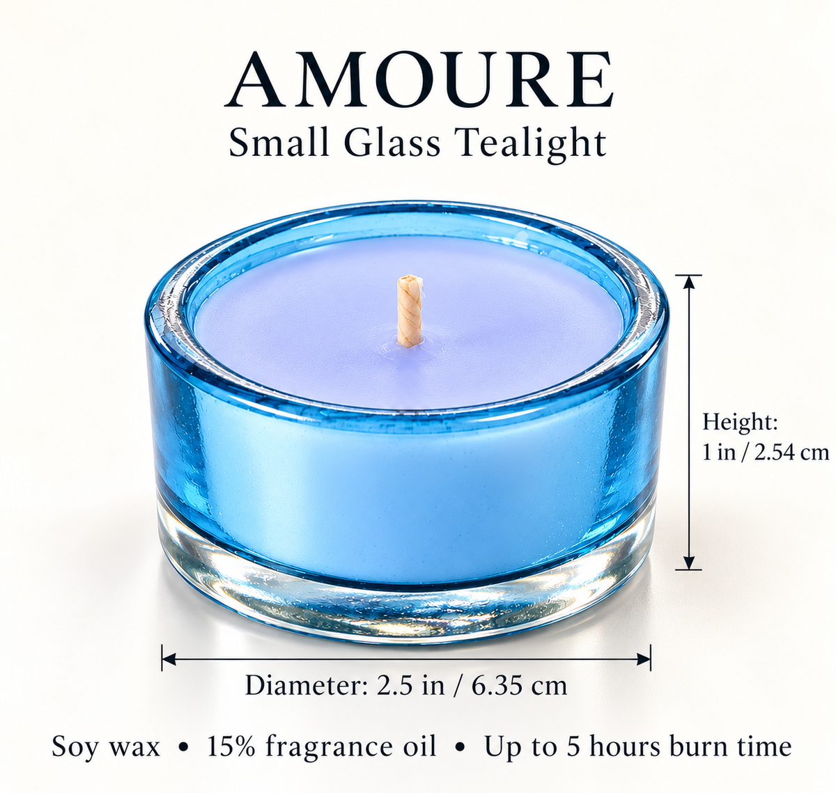 Amour`e Fresh Herbal Scented Candles – Refreshing Soy Wax Tealights for Relaxation & Elegant Home Décor | Scent Your Soul