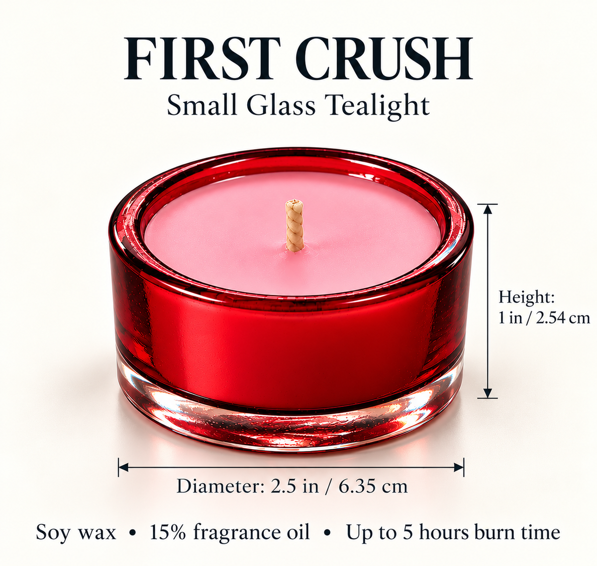 First Crush Romantic Rose Candles – Fresh Floral Fragrance for Love, Romance & Special Moments | Scent Your Soul