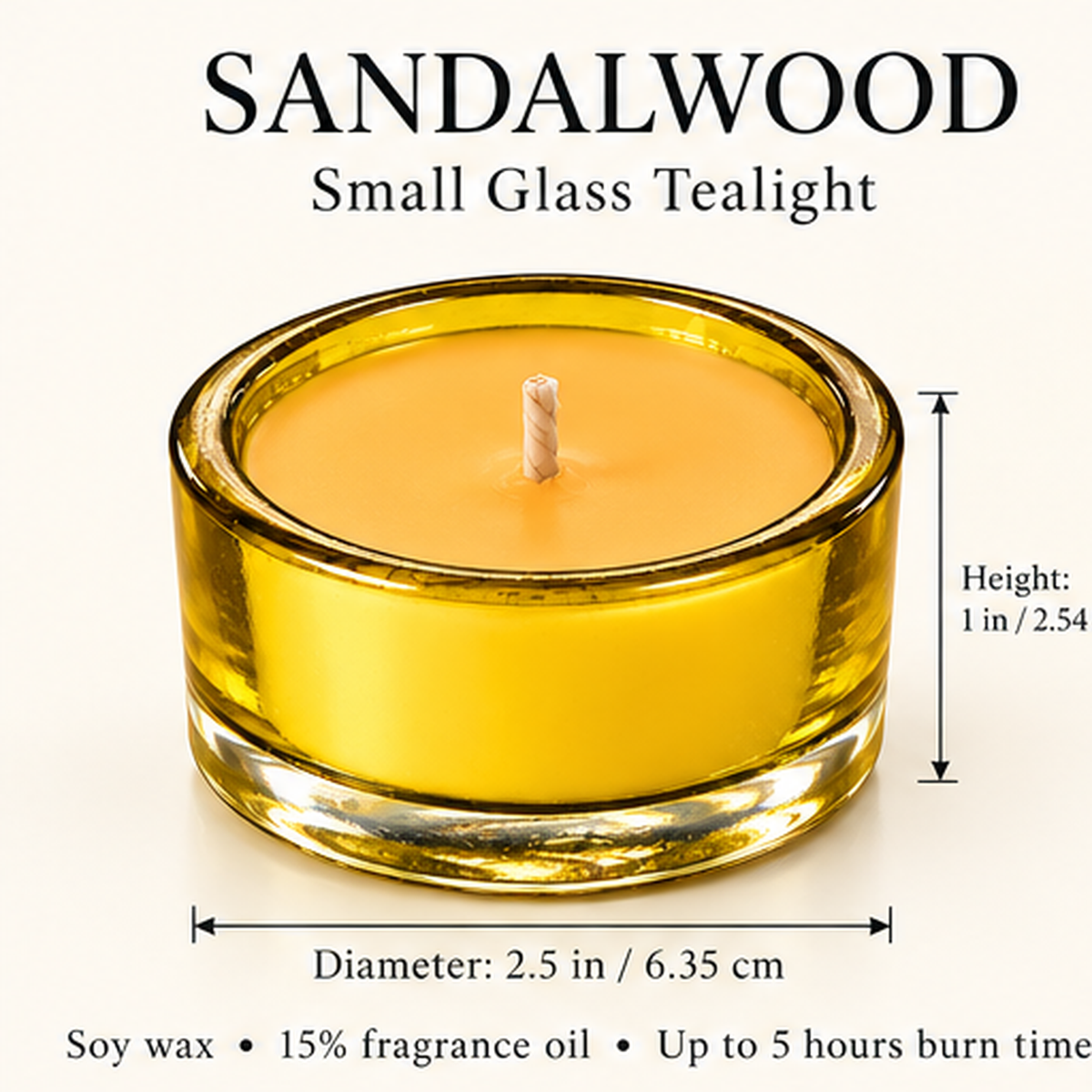 Sandalwood Premium Scented Candles – Paraffin-Free Soy Wax, Woody Warmth & Elegant Gift Set | Scent Your Soul