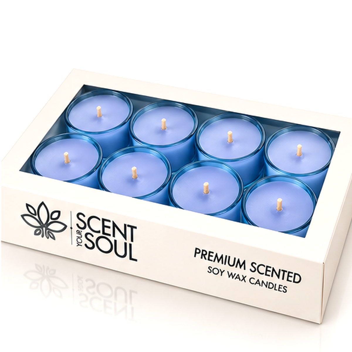 Amour`e Fresh Herbal Scented Candles – Refreshing Soy Wax Tealights for Relaxation & Elegant Home Décor | Scent Your Soul
