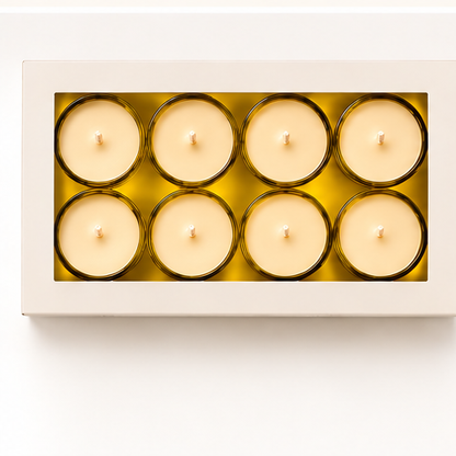 Vanilla Luxury Scented Candles – Sweet Creamy Vanilla Aroma, Premium Soy Wax Tealights for Home Comfort & Elegant Gifting | Scent Your Soul