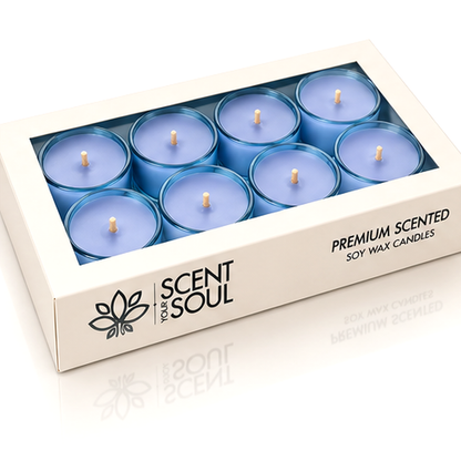 Amour`e Fresh Herbal Scented Candles – Refreshing Soy Wax Tealights for Relaxation & Elegant Home Décor | Scent Your Soul
