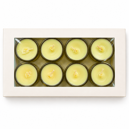 Jasmine Scented Soy Wax Tealight Candles – 15% Fragrance Oil, Premium Glass Jar & Gift Packaging | Scent Your Soul