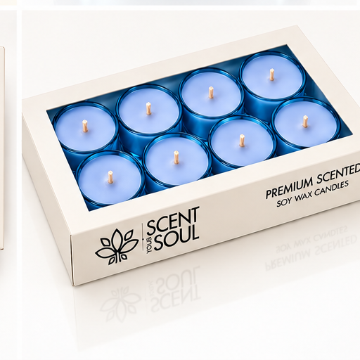 Lavender Scented Candles – Calming Floral Aroma, Premium Soy Wax Tealights for Peaceful Evenings & Luxury Gifting | Scent Your Soul