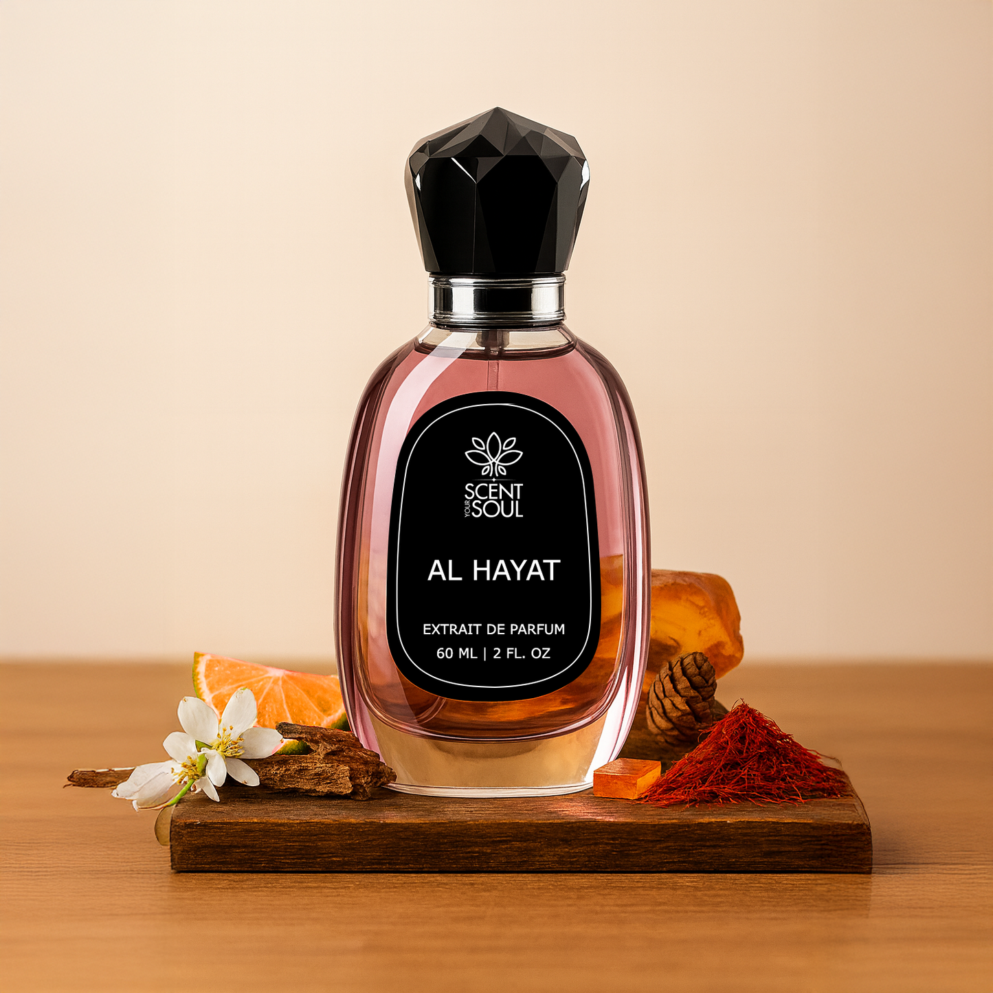 Al-Hayat Perfume (60 ml) - Sweet, Citrus, Musk & Woody Fragrance for Daily Wear | Scent Your Soul