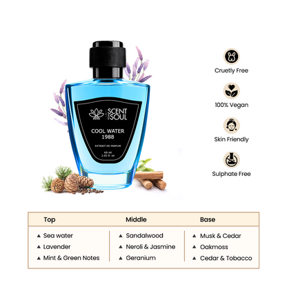 Cool Water Perfume for Women 120ml 50ml & 8ml: Inspired by Davidofffs Cool Waterrr 1988