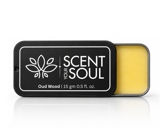 Solid Perfume Oud Wood| Alcohol Free | Blend Of Fragrance, Beeswax, and Natural Oils